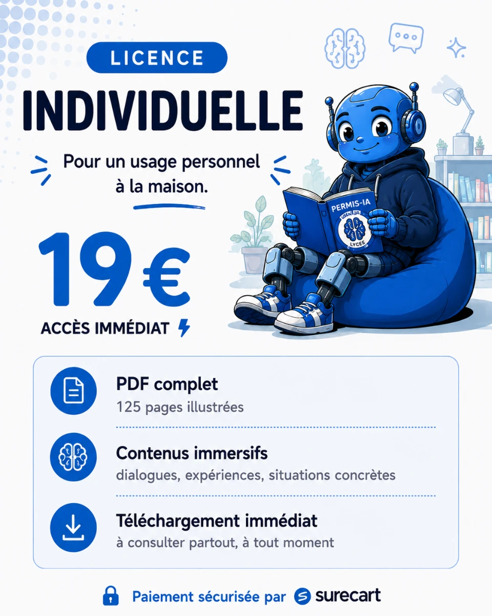 Licence individuelle pour le Permis-IA Lycée