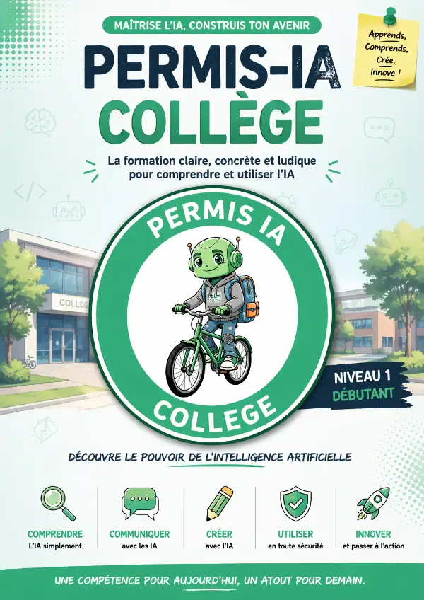 Page de couverture de la formation Permis-IA Collège