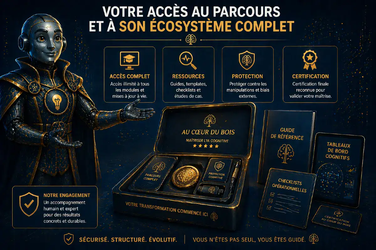 Contenu de la formation Permis-IA Expert avec accès aux ressources, outils et certification