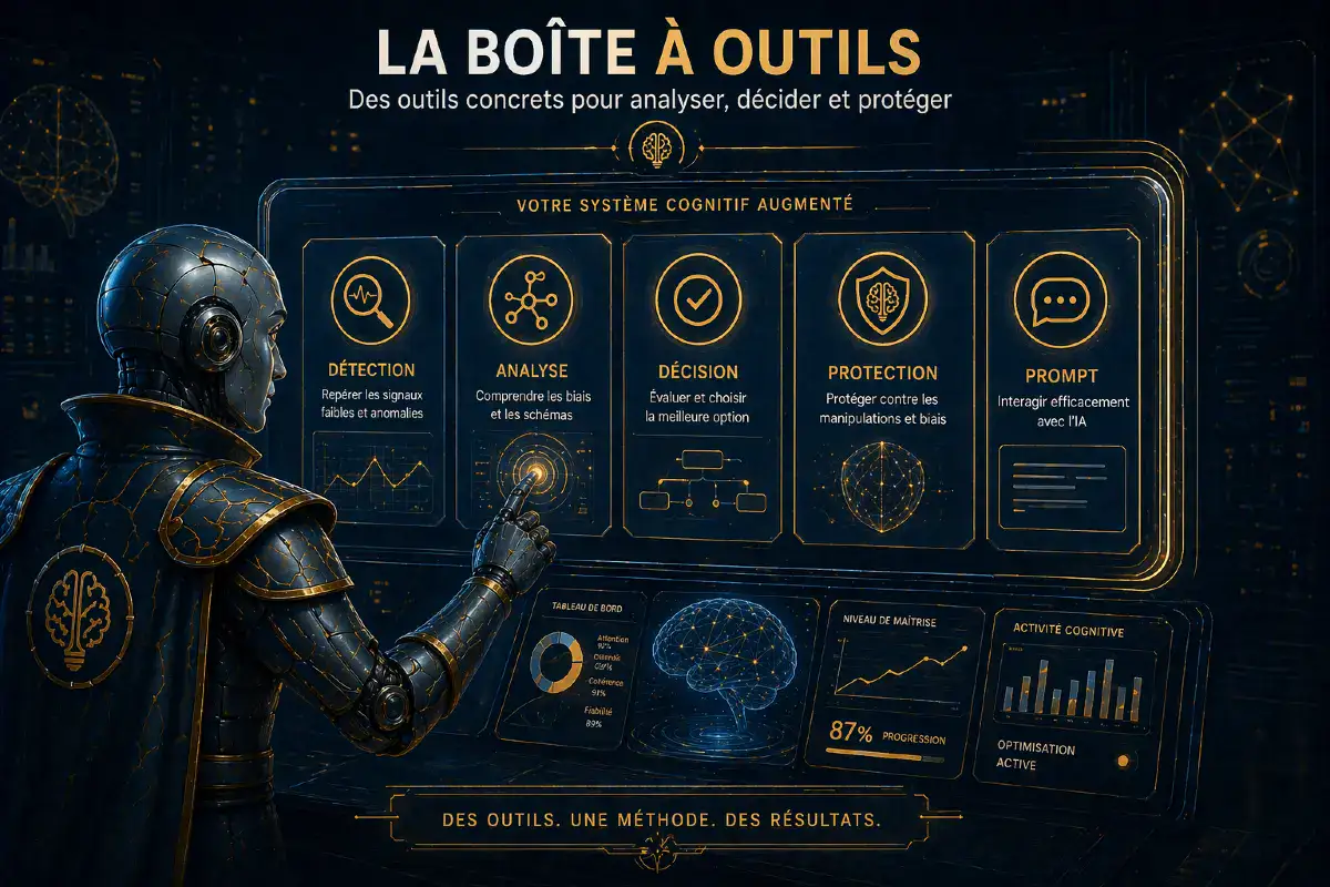 Interface d’analyse cognitive avec outils de détection, décision et protection face à l’intelligence artificielle