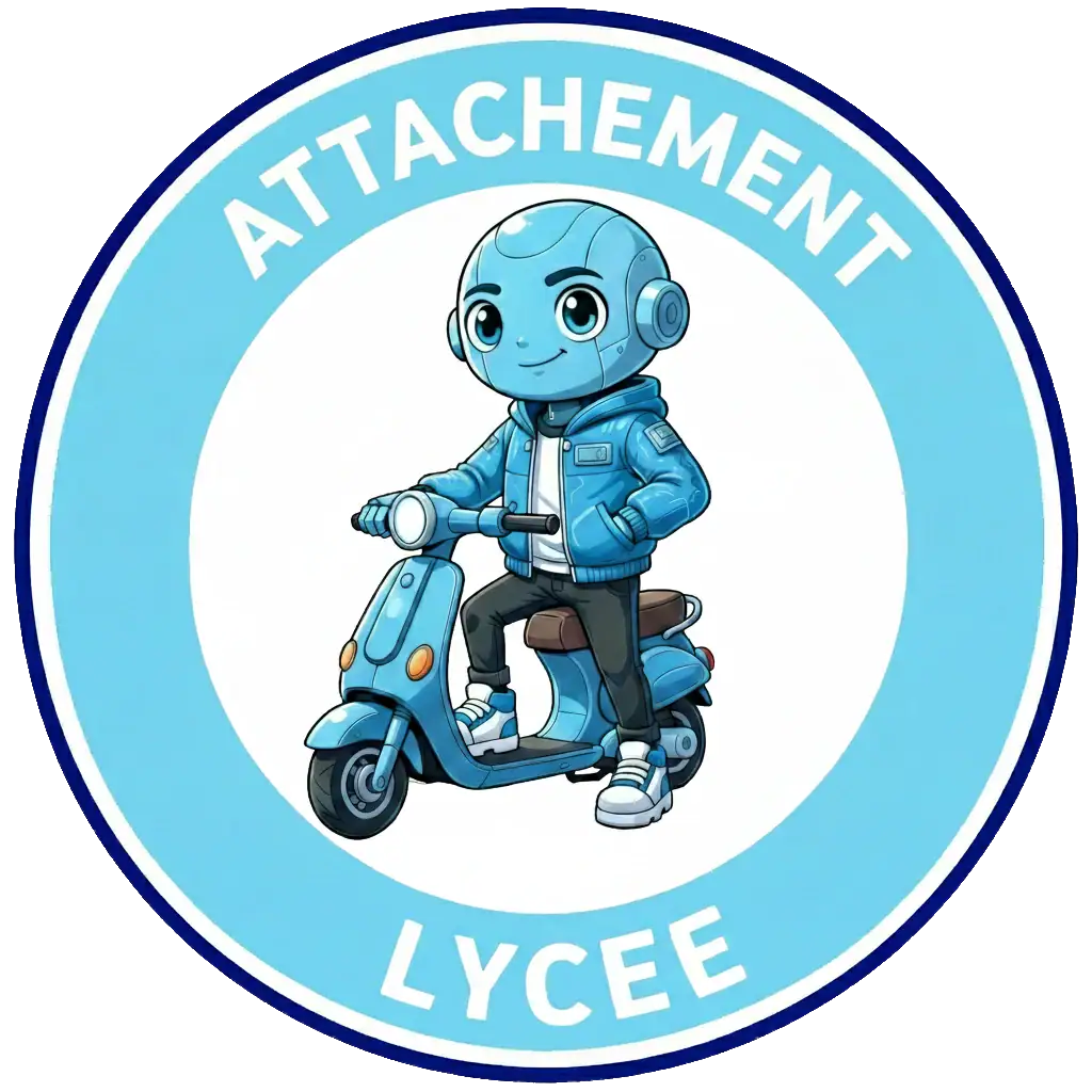 Panneau du domaine "Attachement" du Permis IA niveau lycée