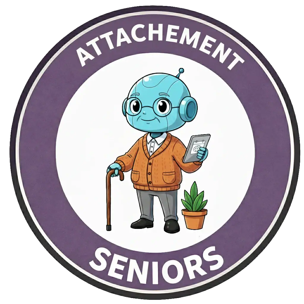 Panneau du domaine "Attachement" du Permis IA niveau Seniors
