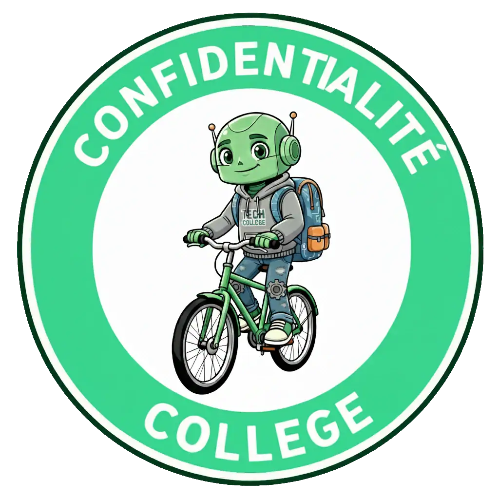 Panneau du domaine Confidentialité dans le Permis IA niveau collège