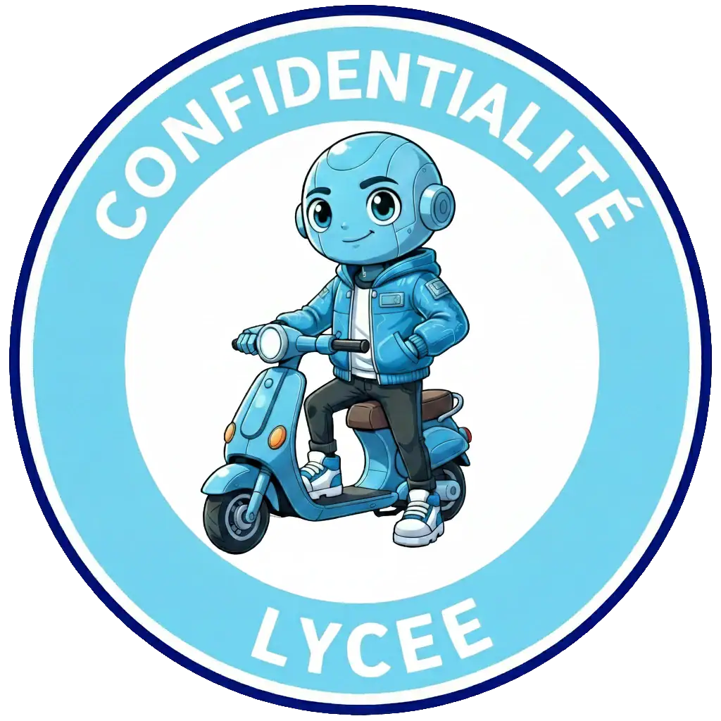Panneau du domaine Confidentialité dans le Permis IA niveau lycée
