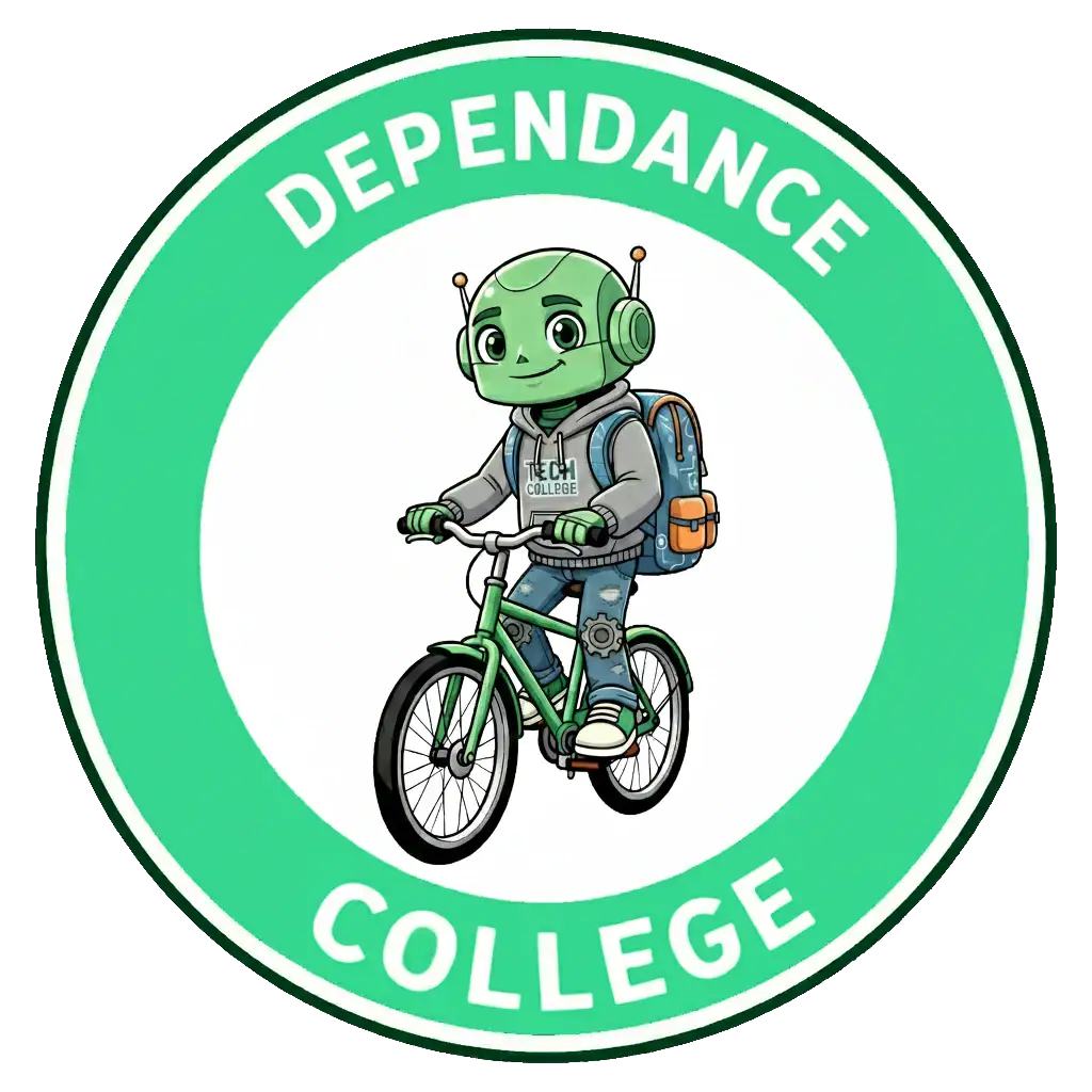 Panneau du domaine Dépendance dans le Permis IA niveau collège