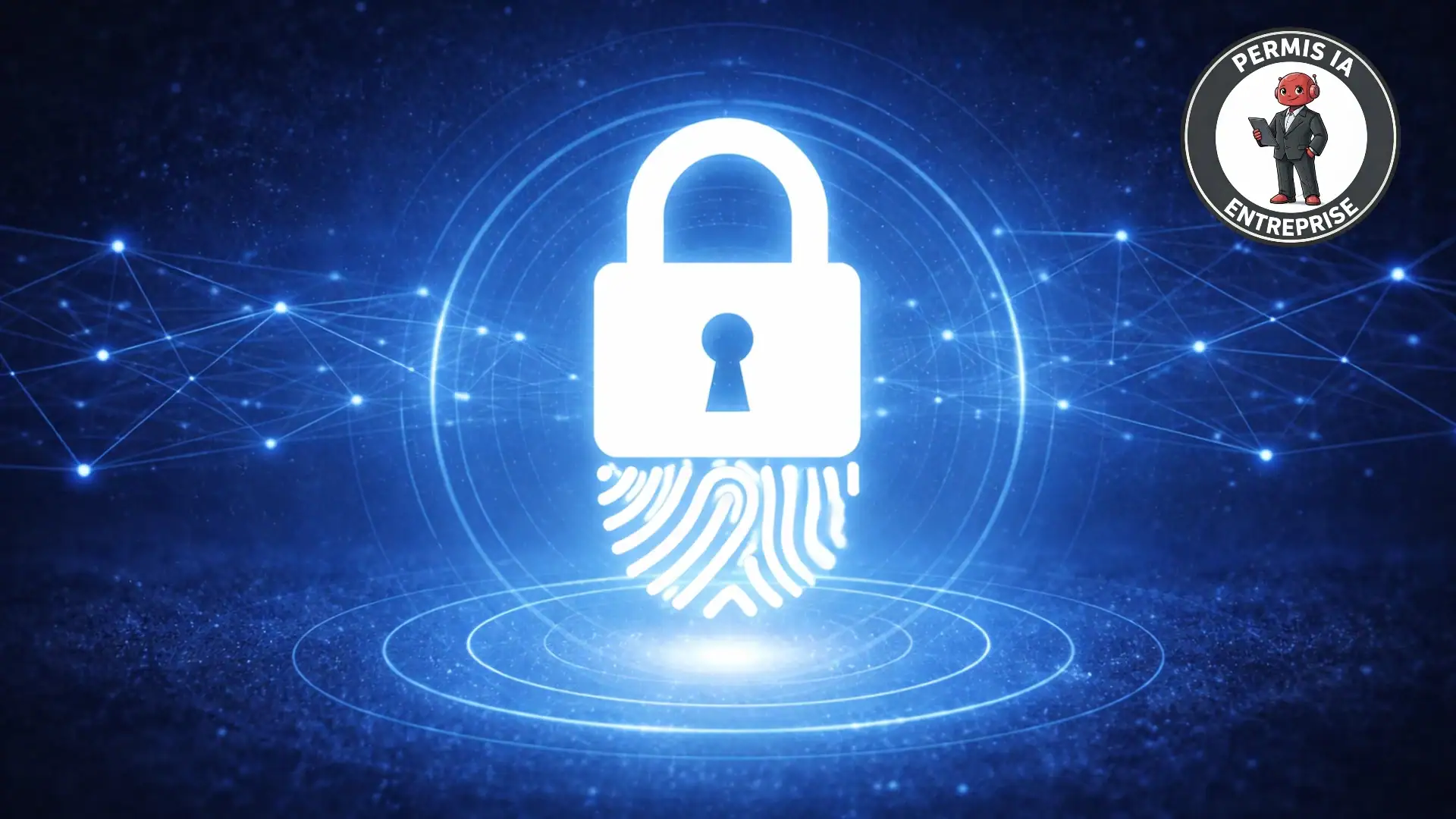Illustration représentant le domaine de la confidentialité dans Permis-IA en entreprise