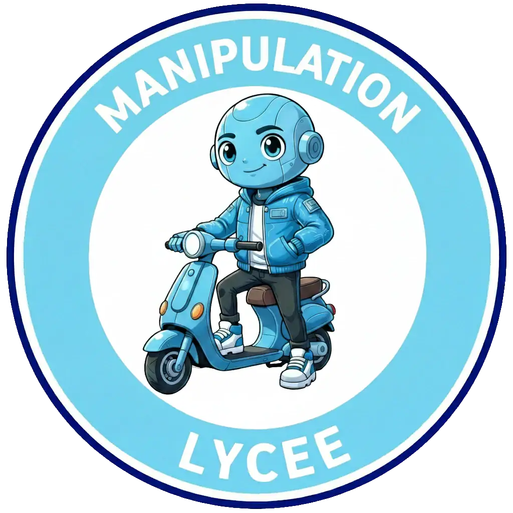 Panneau du domaine manipulation dans le Permis IA niveau lycee