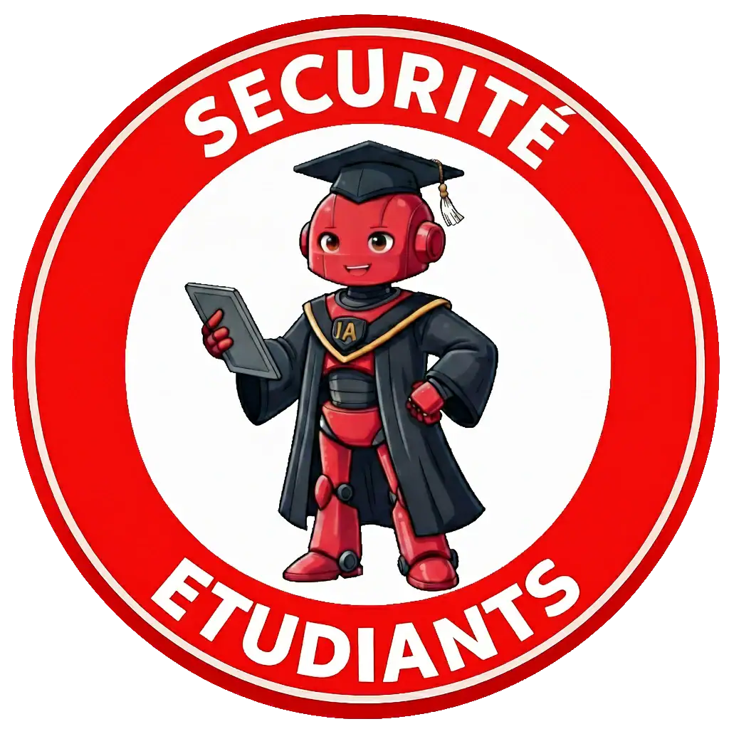 Panneau du domaine sécurité dans le Permis IA niveau étudiants
