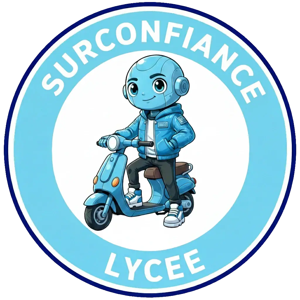 Panneau du domaine surconfiance dans le Permis IA niveau lycée